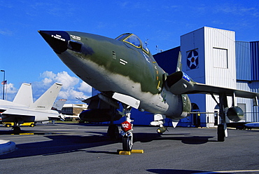 Fighter aircraft, U.S.S. Alabama Battleship Memorial Park, Mobile, Alabama, United States of America, North America