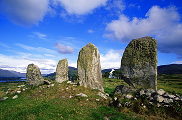 Eightercua Stone Row, Waterville, County Kerry, Munster, Republic of Ireland, Europe