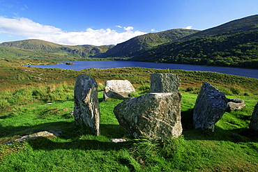 Uragh Stone Circle, Cloonee Lakes, County Kerry, Munster, Republic of Ireland, Europe