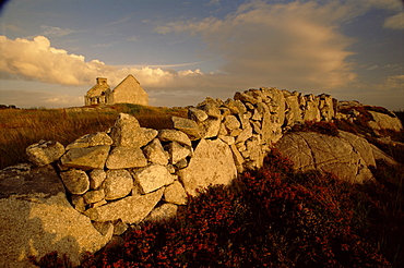 Ruin, Rossaveal region, County Galway, Connacht, Republic of Ireland, Europe