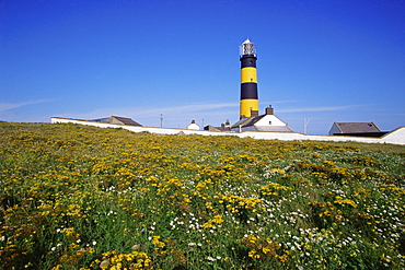 St. John's Point lighthouse, Killough, County Down, Ulster, Northern Ireland, United Kingdom, Europe