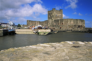 Carrickfergus Castle, County Antrim, Ulster, Northern Ireland, United Kingdom, Europe