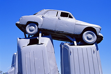 Carhenge, Alliance City, western Nebraska, United States of America, North America