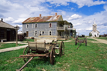 Ghost Town Museum dating from 1880, used in the film Dances with Wolves, Murdo area, South Dakota, United States of America, North America