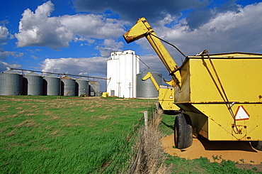 Grain elevators, Draper area, South Dakota, United States of America, North America