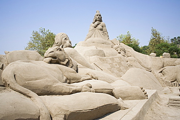 Sand Sculptures, Antalya, Anatolia, Turkey, Asia Minor, Eurasia