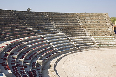 Amphitheatre, archaeological site of Salamis, Salamis, North Cyprus, Europe