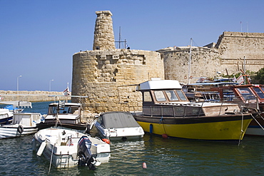 Fort and Harbour, Kyrenia, North Cyprus, Mediterranean, Europe