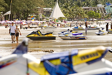 Jetskis, Patong beach, Phuket, Thailand, Southeast Asia, Asia