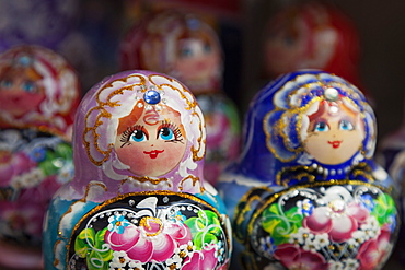 Decorative Russian dolls for sale, St. Petersburg, Russia, Europe