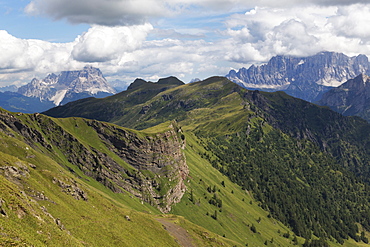 Rugged mountains in the Dolomites, Italy, Europe 