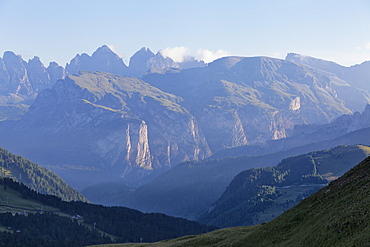 Cirspitzen mountains in the Dolomites, South Tyrol, Italy, Europe 