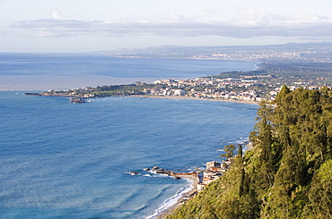 Coast, Giardini Naxos, Sicily, Italy, Mediterranean, Europe