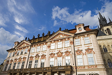 Kisky Palace, Old Town Square, Old Town, Prague, Czech Republic, Europe