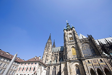 St. Vitus's Cathedral courtyard, Prague Castle, UNESCO World Heritage Site, Prague, Czech Republic, Europe