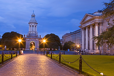 Trinity College, early evening, Dublin, Republic of Ireland, Europe