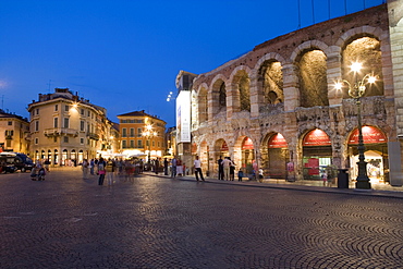 Roman Arena at night, Verona, Italy