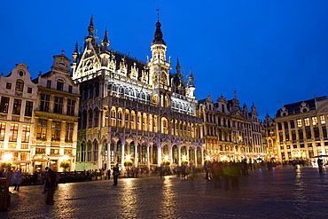 Evening, Musee de la Ville de Bruxelles, Grand Place, Brussels, Belgium, Europe