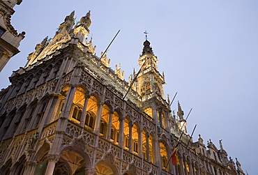 Evening, Musee de la Ville de Bruxelles, Grand Place, Brussels, Belgium, Europe