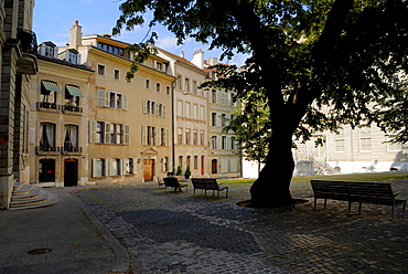 Cour de Saint Pierre, old town, Geneva, Switzerland, Europe