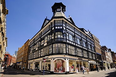 Timbered buiding, King Street, Manchester, England, United Kingdom, Europe