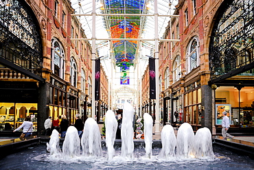 Interior of the Victoria Quarter Shopping Arcade, Leeds, West Yorkshire, England, United Kingdom, Europe