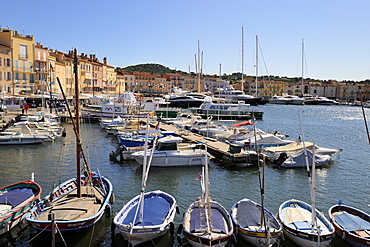 Vieux Port harbour, St. Tropez, Var, Provence, Cote d'Azur, France, Mediterranean, Europe