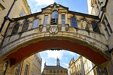 The Hertford Bridge, also known as the Bridge of Sighs, Oxford, Oxfordshire, England, United Kingdom, Europe