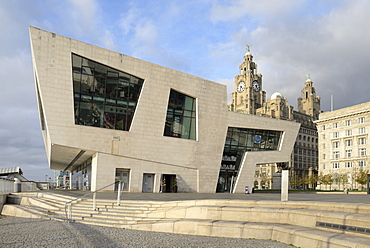 Ferry Terminal, Pier Head, Waterfront, Liverpool, Merseyside, England, United Kingdom, Europe