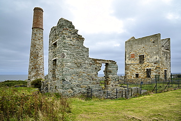 Abandoned Copper mine, Tankardstown, Copper Coast Drive, County Waterford, Munster, Republic of Ireland, Europe