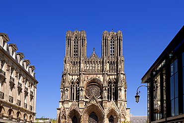 Cathedral of Notre-Dame, UNESCO World Heritage Site, Reims, Marne, Champagne-Ardenne, France, Europe