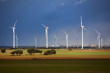 Wind turbines, Albacete, Castilla-La Mancha, Spain, Europe