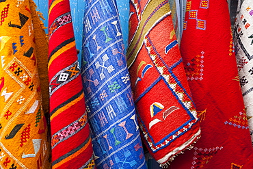 Carpets, Chefchaouen, Morocco, North Africa, Africa