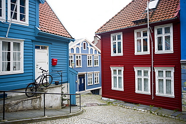 Strangehagen street, Stransidden District, Bergen, Hordaland, Norway, Scandinavia, Europe