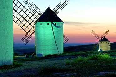 Windmills, Campo de Criptana, La Mancha, Spain, Europe