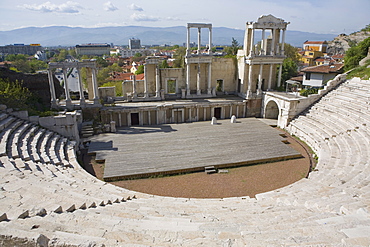 Roman theatre of ancient Philippopolis, Plovdiv, Bulgaria, Europe