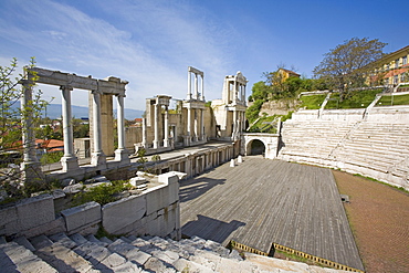 Roman theatre of ancient Philippopolis, Plovdiv, Bulgaria, Europe