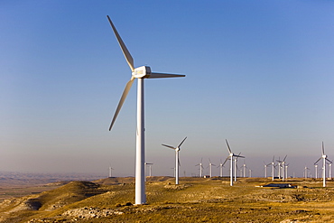 Wind farm, La Muela, Zaragoza, Aragon, Spain, Europe