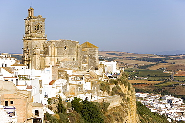 San Pedro cathedral, Arcos de la Frontera, one of the white villages, Andalucia, Spain, Europe