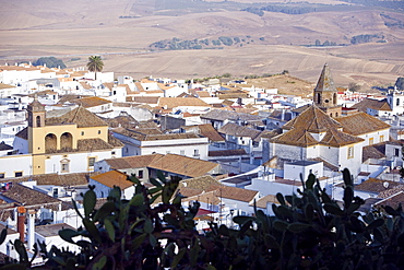 Convento Jesus Maria y Jose on the right, Medina Sidonia, Cadiz province, Andalucia, Spain, Europe