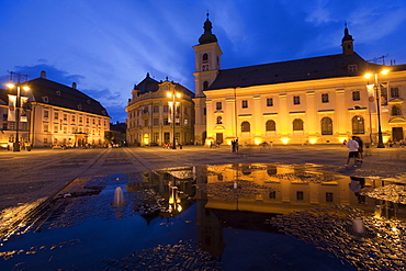 Mare square, Sibiu, Transylvania, Romania, Europe