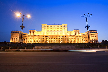 Palace of Parliament, former Ceausescu Palace, Bucharest, Romania, Europe