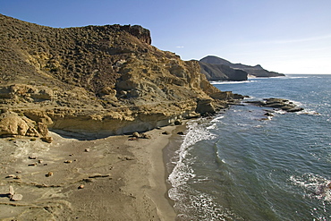 Cala Carbon Beach, Cabo de Gata, Almeria, Andalucia, Spain, Europe