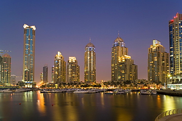 Skyline, Dubai marina, Dubai, United Arab Emirates, Middle East