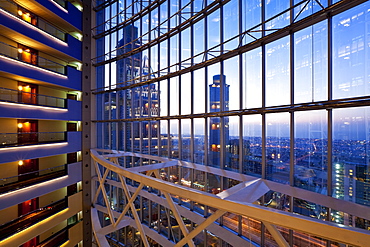 Modern architecture inside a luxury office and hotel building, Dubai, United Arab Emirates, Middle East