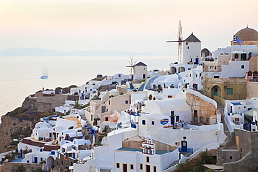 Village of Oia, Santorini (Thira), Cyclades Islands, Aegean Sea, Greek Islands, Greece, Europe