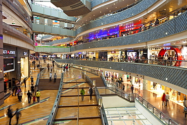 Modern shopping complex in the new Pudong district, Shanghai, China, Asia