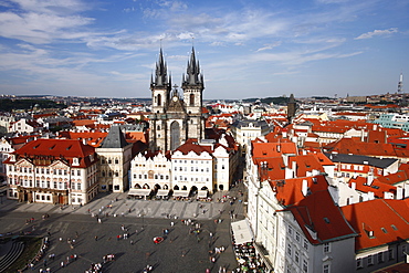 Church of Our Lady before Tyn (Tyn Church) in the Old Town (Stare Mesto), Prague, Czech Republic, Europe