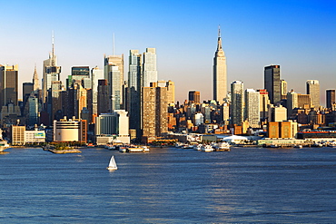 View of Midtown Manhattan across the Hudson River, Manhattan, New York City, New York, United States of America, North America