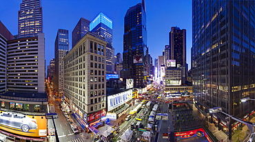 Broadway looking towards Times Square, Manhattan, New York City, New York, United States of America, North America